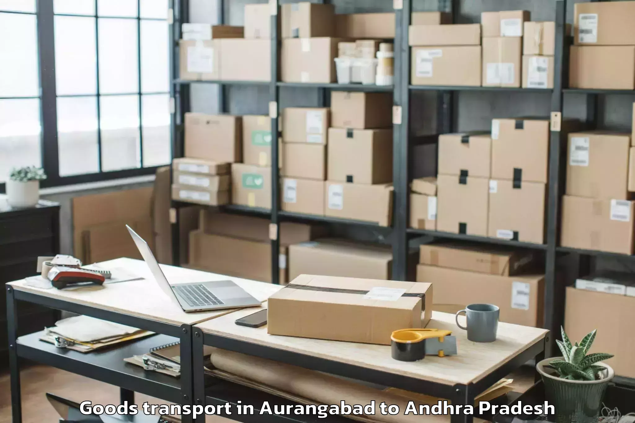 Discover Aurangabad to Ponnur Goods Transport